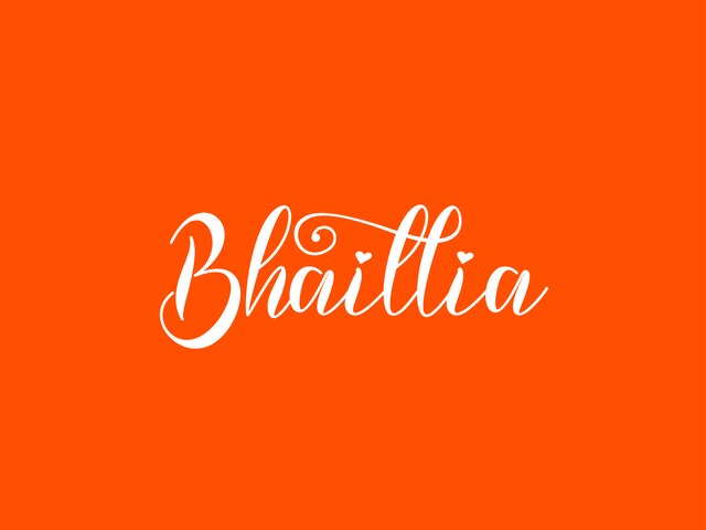 Police de caractère - Bhaillia